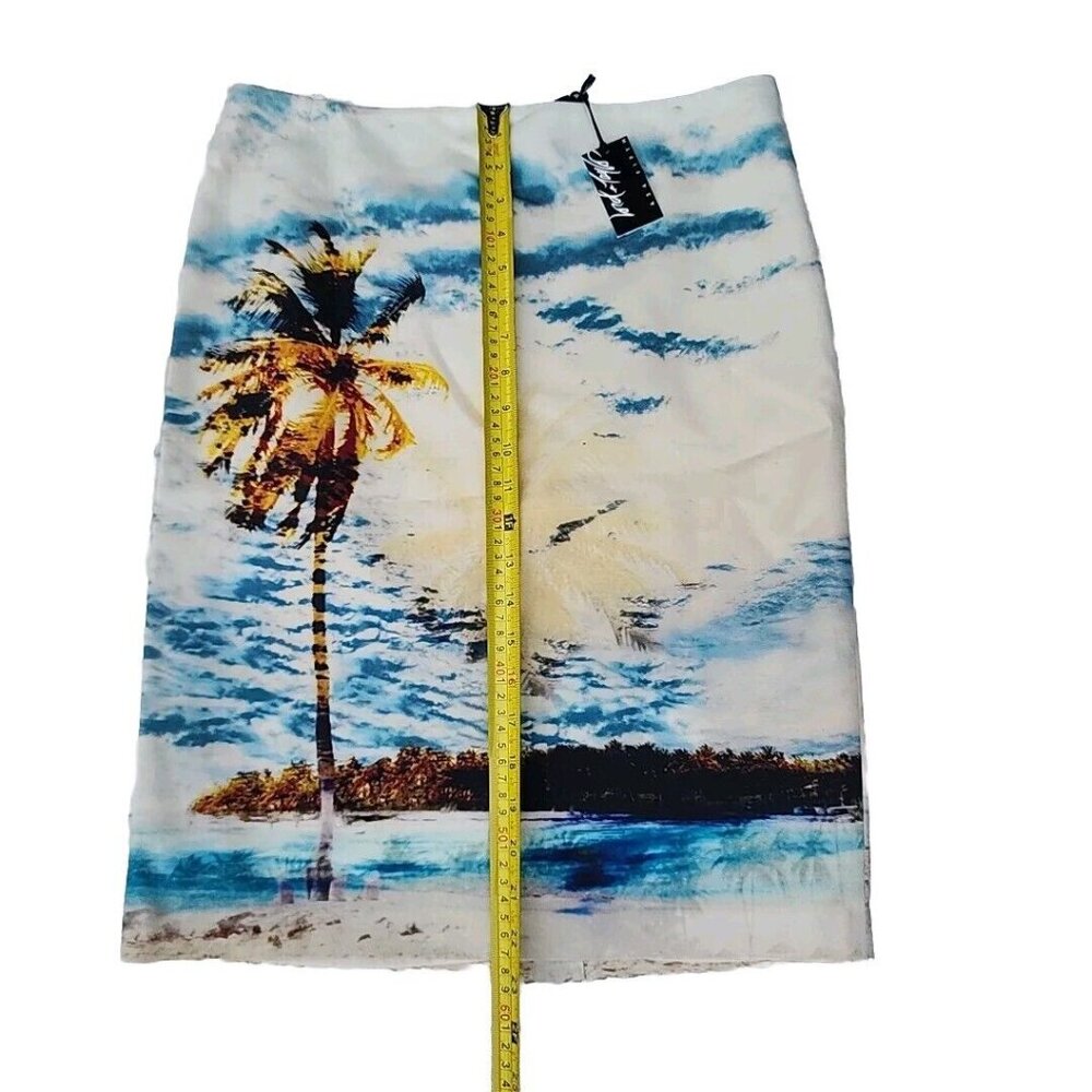 Lord & Taylor $110 RTL Palm Beach Graphic Print Lined Pencil Skirt Sz 8P NWT - Picture 5 of 8